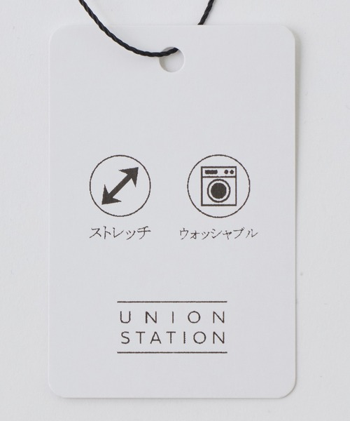 UNION STATION（ユニオンステーション）の「ミニワッフルキーネックレイヤードTシャツ（Tシャツ/カットソー・メンズ・チャコールグレー/ネイビー/ブルー/グレー/カーキ・L/M/LL）」の14枚目の写真