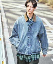 NAUTICA（ノーティカ）の「NAUTICA/ノーティカ 襟コーデュロイ デニム ワークジャケット/デニムブルゾン（デニムジャケット）」