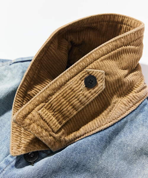 NAUTICA(ノーティカ)の「NAUTICA/ノーティカ 襟コーデュロイ デニム ワークジャケット/デニムブルゾン(デニムジャケット・メンズ・チャコールグレー/ブルー・MEDIUM/X-LARGE/LARGE)」の22枚目の写真