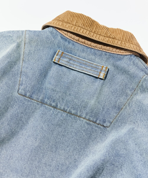 NAUTICA ノーティカ デニムジャケット 襟コーデュロイ M オーバーサイズ セール】NAUTICA/ノーティカ 襟コーデュロイ デニム ワークジャケット