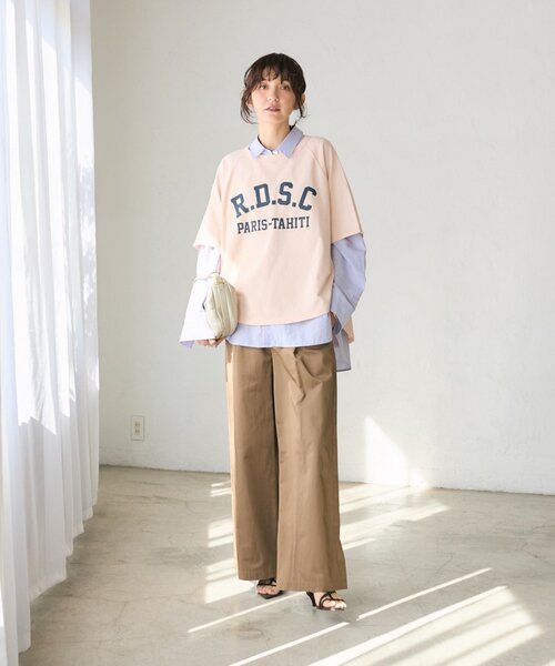 RIVE DROITE（リヴドロワ）の「予約【A・MONN(アモン)】スムースワイドパンツ（その他パンツ・レディース・ベージュ/ブラウン・38/36）」の11枚目の写真