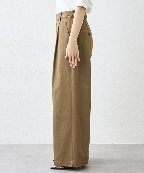 RIVE DROITE（リヴドロワ）の「予約【A・MONN(アモン)】スムースワイドパンツ（その他パンツ・レディース・ベージュ/ブラウン・38/36）」の15枚目の写真
