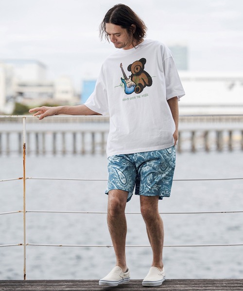 CAMBIO(カンビオ)の「mp14673-Lightweight Fabric Classic Paisley Short Pants ショートパンツ(CAM26SS-004)(その他パンツ・メンズ・ブラック/ブルー/チャコール・L/M/S)」の9枚目の写真