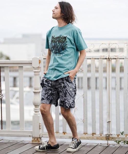 CAMBIO(カンビオ)の「mp14673-Lightweight Fabric Classic Paisley Short Pants ショートパンツ(CAM26SS-004)(その他パンツ・メンズ・ブラック/ブルー/チャコール・L/M/S)」の19枚目の写真