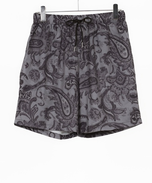 CAMBIO(カンビオ)の「mp14673-Lightweight Fabric Classic Paisley Short Pants ショートパンツ(CAM26SS-004)(その他パンツ・メンズ・ブラック/ブルー/チャコール・L/M/S)」の22枚目の写真