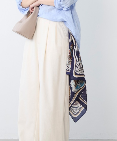 BINDU（ビンドゥー）の「【BINDU】バンダナ-NY（バンダナ/スカーフ・レディース・ネイビー・FREE）」の2枚目の写真