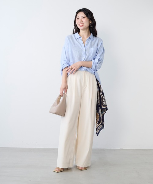 BINDU（ビンドゥー）の「【BINDU】バンダナ-NY（バンダナ/スカーフ・レディース・ネイビー・FREE）」の4枚目の写真