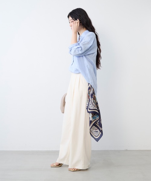 BINDU（ビンドゥー）の「【BINDU】バンダナ-NY（バンダナ/スカーフ・レディース・ネイビー・FREE）」の5枚目の写真