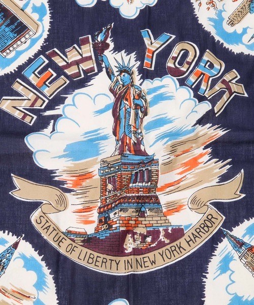 BINDU（ビンドゥー）の「【BINDU】バンダナ-NY（バンダナ/スカーフ・レディース・ネイビー・FREE）」の9枚目の写真