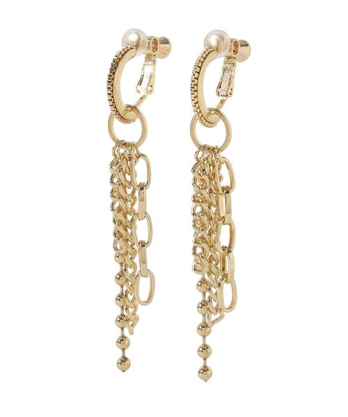 YECCA VECCA（イェッカヴェッカ）の「チェーンフリンジイヤリング（イヤリング・レディース・シルバー/ゴールド・FREE）」の11枚目の写真