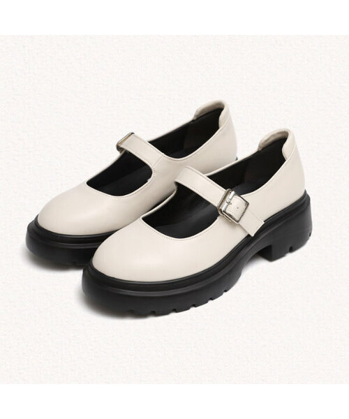 MAC MOC(マックモック)の「ブリーズ3カラー カジュアルラインクッションメリージェン4cm(バレエシューズ・レディース・ブラック/アイボリー/ブラウン・22.5cm/23cm/23.5cm/24cm/24.5cm/25cm)」の2枚目の写真