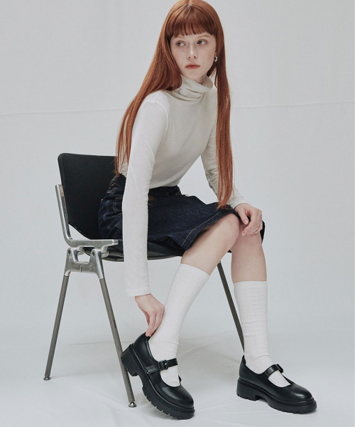 MAC MOC(マックモック)の「ブリーズ3カラー カジュアルラインクッションメリージェン4cm(バレエシューズ・レディース・ブラック/アイボリー/ブラウン・22.5cm/23cm/23.5cm/24cm/24.5cm/25cm)」の4枚目の写真