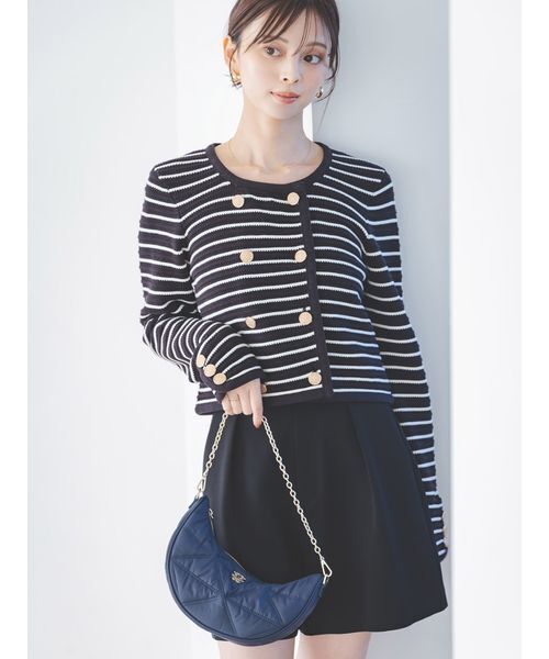 SNIDEL（スナイデル）の「クロシェライクカーディガン（カーディガン/ボレロ・レディース・ネイビー/アイボリー/その他・F）」の8枚目の写真