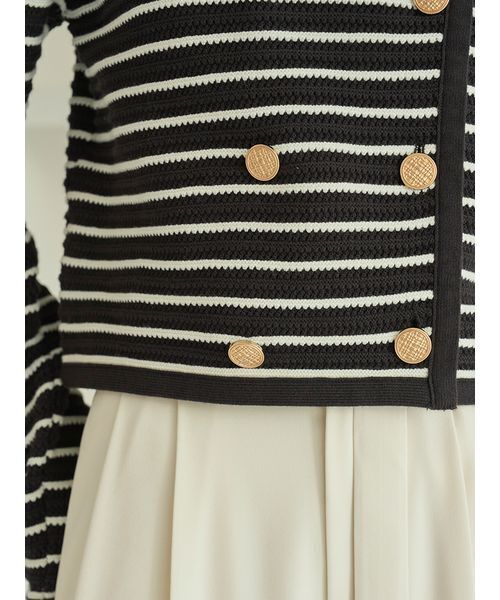 SNIDEL（スナイデル）の「クロシェライクカーディガン（カーディガン/ボレロ・レディース・ネイビー/アイボリー/その他・F）」の16枚目の写真
