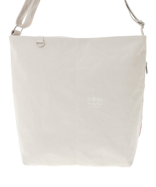 Manhattan Portage(マンハッタンポーテージ)の「AMAGANSETT SHOULDER BAG CANVAS LIGHT 26(ショルダーバッグ・レディース・グレー/グリーン・LARGE)」の3枚目の写真