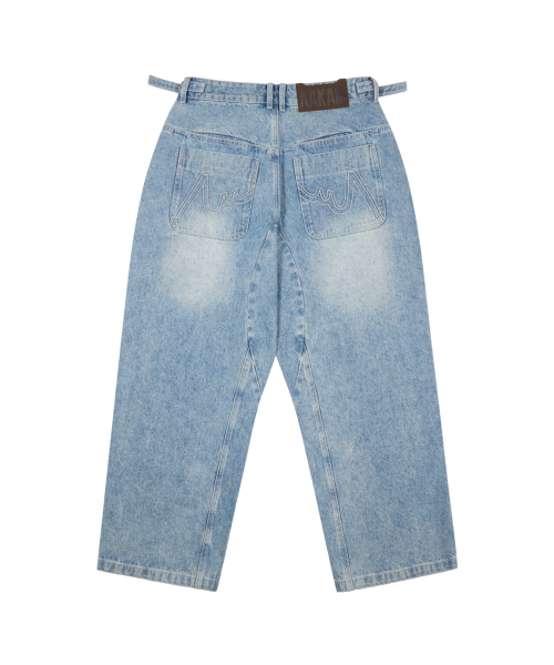 AAKAM(アーカム)の「Stitched Baggy Denim Pants (Blue)(デニムパンツ・レディース・その他・1/2)」の16枚目の写真