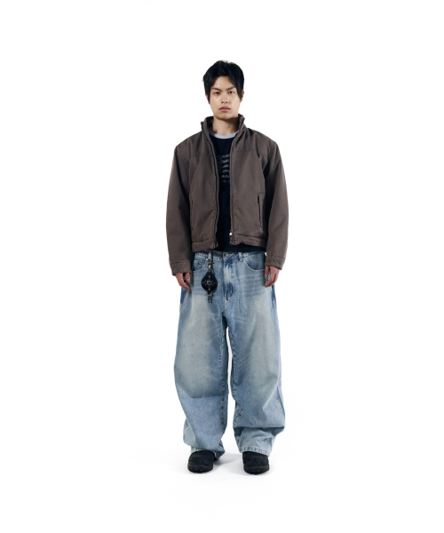 AAKAM(アーカム)の「Stitched Baggy Denim Pants (Blue)(デニムパンツ・レディース・その他・1/2)」の12枚目の写真