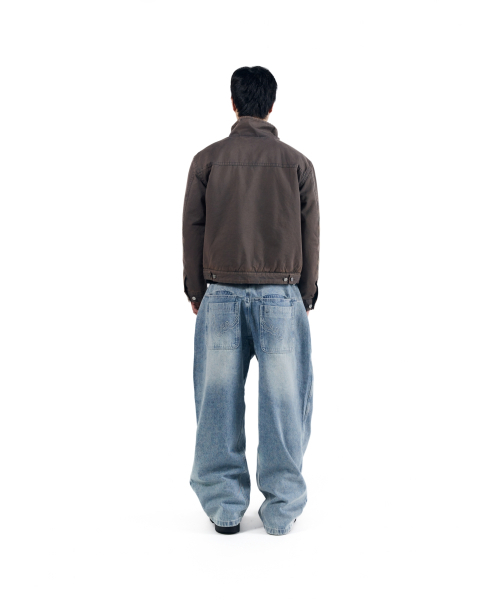 AAKAM(アーカム)の「Stitched Baggy Denim Pants (Blue)(デニムパンツ・レディース・その他・1/2)」の14枚目の写真