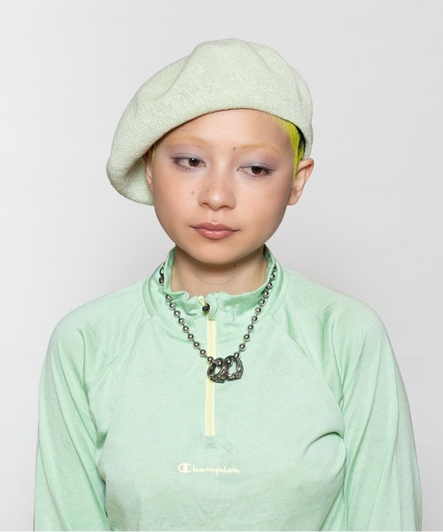 CA4LA(カシラ)の「TERRA LI(ハンチング/ベレー帽・レディース・ピンク/ライトグリーン/オレンジ/ネイビー・ONESIZE)」の11枚目の写真