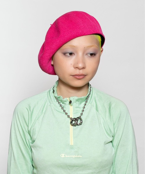CA4LA(カシラ)の「TERRA LI(ハンチング/ベレー帽・レディース・ピンク/ライトグリーン/オレンジ/ネイビー・ONESIZE)」の13枚目の写真