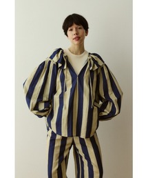 Stripe gauze blouse ストライプガーゼブラウス
