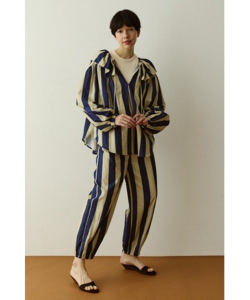 HeRIN.CYE(ヘリンドットサイ)の「Stripe gauze blouse ストライプガーゼブラウス(シャツ/ブラウス・レディース・ブルー系その他3/ブラウン系その他・FREE)」の14枚目の写真