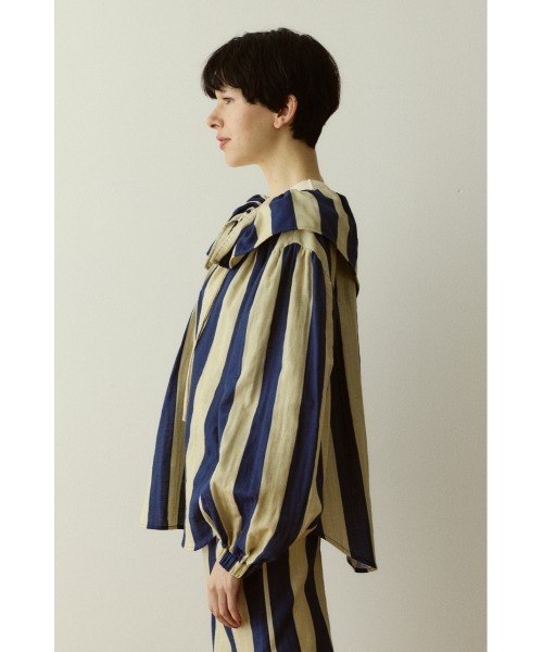 HeRIN.CYE(ヘリンドットサイ)の「Stripe gauze blouse ストライプガーゼブラウス(シャツ/ブラウス・レディース・ブルー系その他3/ブラウン系その他・FREE)」の16枚目の写真
