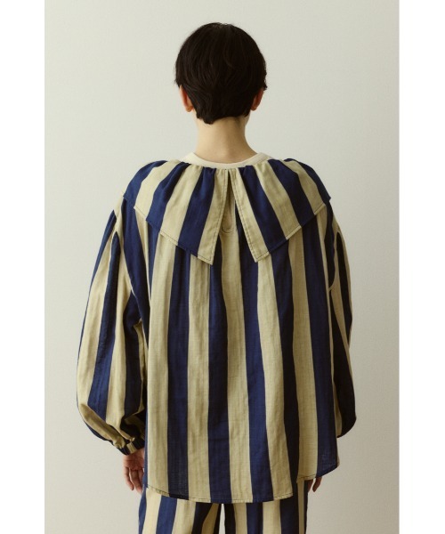 HeRIN.CYE(ヘリンドットサイ)の「Stripe gauze blouse ストライプガーゼブラウス(シャツ/ブラウス・レディース・ブルー系その他3/ブラウン系その他・FREE)」の17枚目の写真