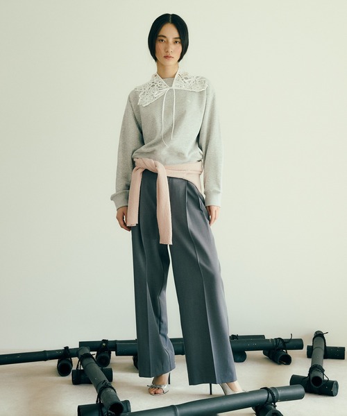 POLO BCS（ポロ ビーシーエス）の「【POLO BCS】オフショルスウェットトップス/WEB限定カラー（スウェット・レディース・ピンク/ネイビー/ライトグレー/キナリ・FREE）」の14枚目の写真