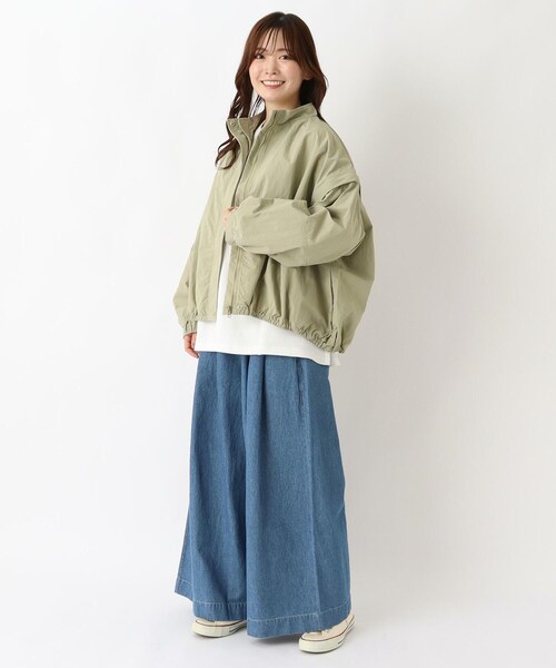 one'sterrace(ワンズテラス)の「撥水ナイロンアウター(ブルゾン・レディース・キャメル/カーキ系5・02)」の12枚目の写真