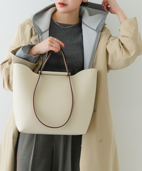 RODE SKO（ロデスコ）の「2ハンドルデザイントートバッグ（ショルダーバッグ・レディース・イエロー/アイボリー/ブラック・ONE）」の2枚目の写真