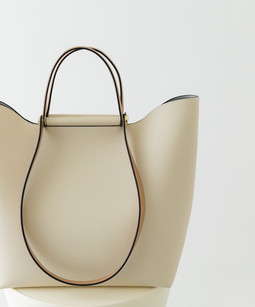 RODE SKO（ロデスコ）の「2ハンドルデザイントートバッグ（ショルダーバッグ・レディース・イエロー/アイボリー/ブラック・ONE）」の5枚目の写真