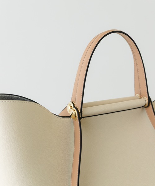 RODE SKO（ロデスコ）の「2ハンドルデザイントートバッグ（ショルダーバッグ・レディース・イエロー/アイボリー/ブラック・ONE）」の6枚目の写真