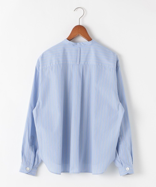 DANTON(ダントン)の「【DANTON(ダントン)】バンドカラーシャツ(シャツ/ブラウス・レディース・グレー/ブルー・FREE)」の3枚目の写真