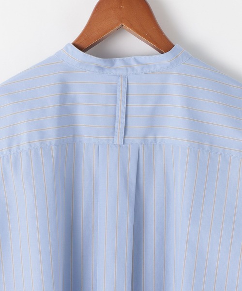 DANTON(ダントン)の「【DANTON(ダントン)】バンドカラーシャツ(シャツ/ブラウス・レディース・グレー/ブルー・FREE)」の5枚目の写真