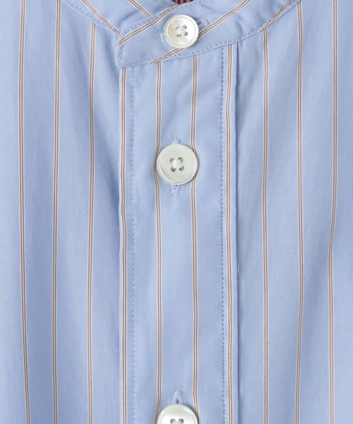 DANTON(ダントン)の「【DANTON(ダントン)】バンドカラーシャツ(シャツ/ブラウス・レディース・グレー/ブルー・FREE)」の9枚目の写真