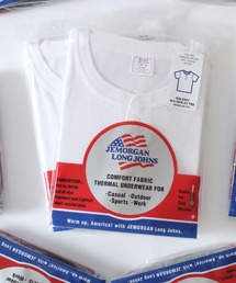 JEMORGAN/ジェーイーモーガン 無地 ワッフル フライス ヘンリーネック 半袖Tシャツ/1P パックT/レディース メンズ