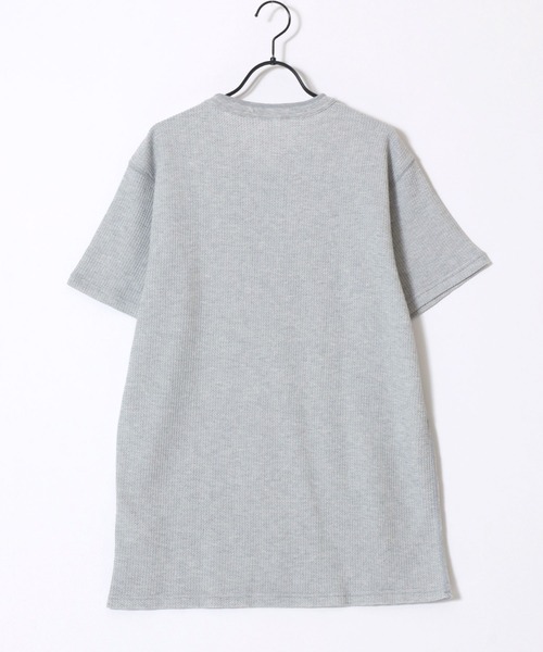 JEMORGAN(ジェーイーモーガン)の「JEMORGAN/ジェーイーモーガン 無地 ワッフル フライス ヘンリーネック 半袖Tシャツ/1P パックT/レディース メンズ(Tシャツ/カットソー・メンズ・グレー/カーキ/グレー系その他/ナチュラル/ホワイト系その他/ブラック系その他/ブラック/ネイビー/グレー系その他2/ホワイト・S/M/L/XL)」の22枚目の写真