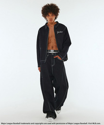 SPIRALGIRL（スパイラルガール）の「【MLB】Baggy Denim（デニムパンツ）」