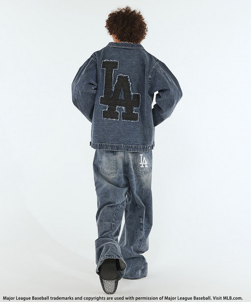 BACK TO THE FIELD(バック トゥー ザ フィールド)の「【MLB】Baggy Denim(デニムパンツ・メンズ・ネイビー/インディゴブルー/ブラック系その他・MEDIUM/LARGE/XL)」の5枚目の写真