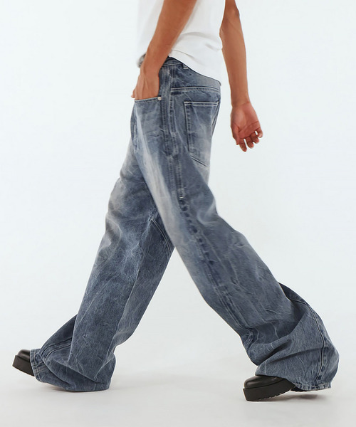 BACK TO THE FIELD(バック トゥー ザ フィールド)の「【MLB】Baggy Denim(デニムパンツ・メンズ・ネイビー/インディゴブルー/ブラック系その他・MEDIUM/LARGE/XL)」の7枚目の写真