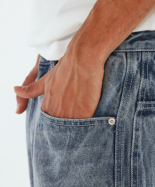 BACK TO THE FIELD(バック トゥー ザ フィールド)の「【MLB】Baggy Denim(デニムパンツ・メンズ・ネイビー/インディゴブルー/ブラック系その他・MEDIUM/LARGE/XL)」の9枚目の写真