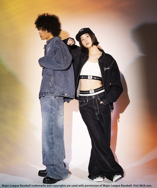 BACK TO THE FIELD(バック トゥー ザ フィールド)の「【MLB】Baggy Denim(デニムパンツ・メンズ・ネイビー/インディゴブルー/ブラック系その他・MEDIUM/LARGE/XL)」の13枚目の写真