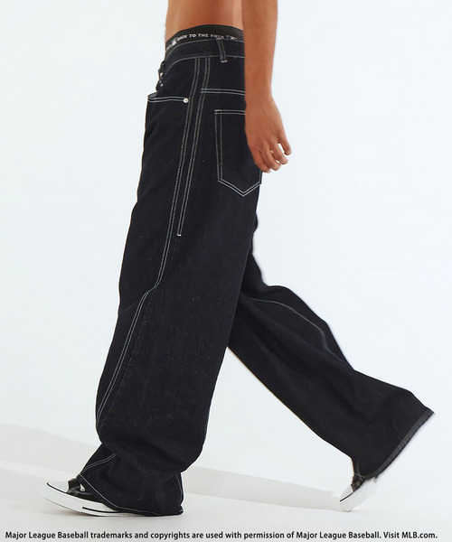 BACK TO THE FIELD(バック トゥー ザ フィールド)の「【MLB】Baggy Denim(デニムパンツ・メンズ・ネイビー/インディゴブルー/ブラック系その他・MEDIUM/LARGE/XL)」の16枚目の写真