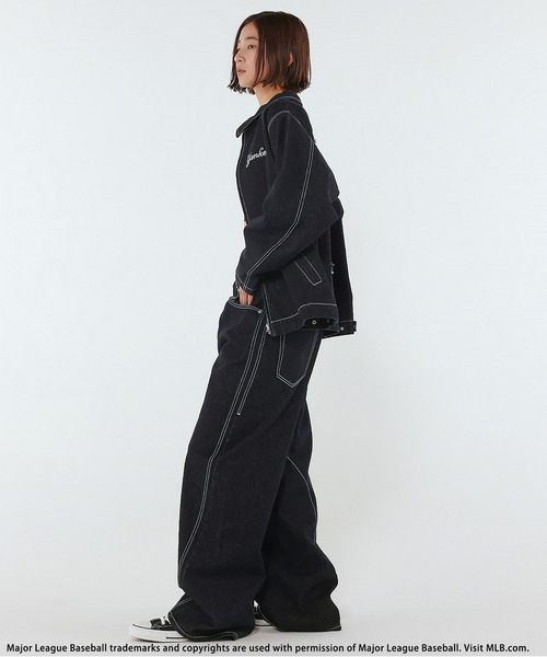 BACK TO THE FIELD(バック トゥー ザ フィールド)の「【MLB】Baggy Denim(デニムパンツ・メンズ・ネイビー/インディゴブルー/ブラック系その他・MEDIUM/LARGE/XL)」の19枚目の写真
