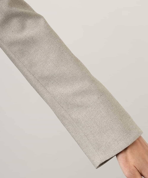 MICHEL KLEIN（ミッシェル・クラン）の「[セットアップ対応]ツイードライク ノーカラージャケット（ノーカラージャケット・レディース・ネイビー/サンドベージュ・38）」の20枚目の写真