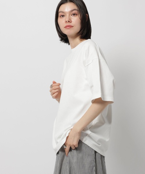 niko and...(ニコアンド)の「COLORマイスタードヅメTシャツ(Tシャツ/カットソー・レディース・パープル/ブラウン/カーキ/オフホワイト・MEDIUM/LARGE)」の5枚目の写真