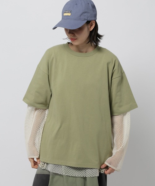 niko and...(ニコアンド)の「COLORマイスタードヅメTシャツ(Tシャツ/カットソー・レディース・パープル/ブラウン/カーキ/オフホワイト・MEDIUM/LARGE)」の9枚目の写真