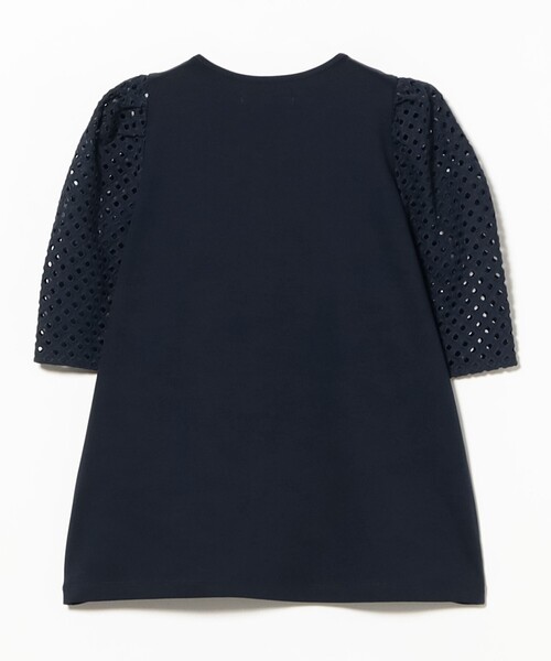 Demi-Luxe BEAMS（デミルクス ビームス）の「刺繍レース スリーブ Tシャツ（Tシャツ/カットソー・レディース・ホワイト/ネイビー・ONE SIZE）」の20枚目の写真