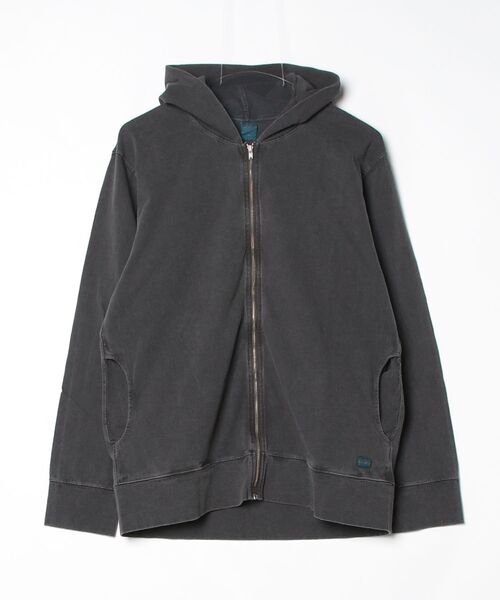 Good On(グッドオン)の「【GOOD ON】ZIP TEE PARKA(パーカー・メンズ・アッシュ/ブラック/ネイビー・LARGE/X-LARGE/MEDIUM)」の4枚目の写真
